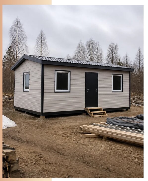 Строительство домов из двух бытовок под ключ в Климовске