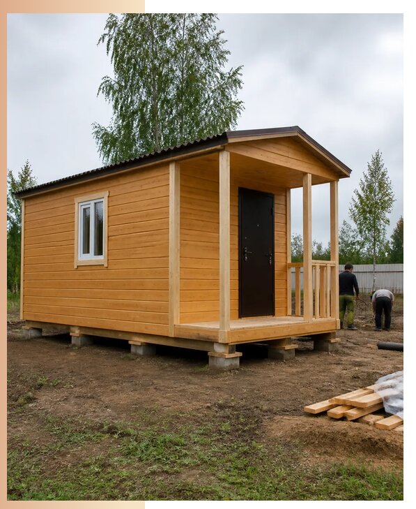 Недорогие дачные домики в Климовске с изготовлением и доставкой